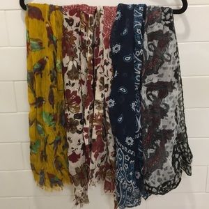 Scarves (4 of them) from Bass